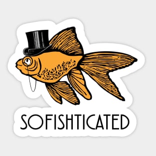 Sophisticated Goldfish Sticker